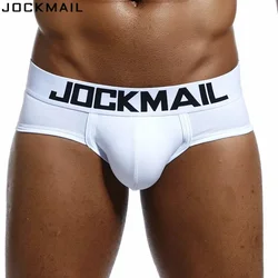 Jockmail ブランドメンズ下着ブリーフセクシーな cuecas calzoncillos hombre スリップゲイパジャマ通気性綿の男性のパンティーショーツ