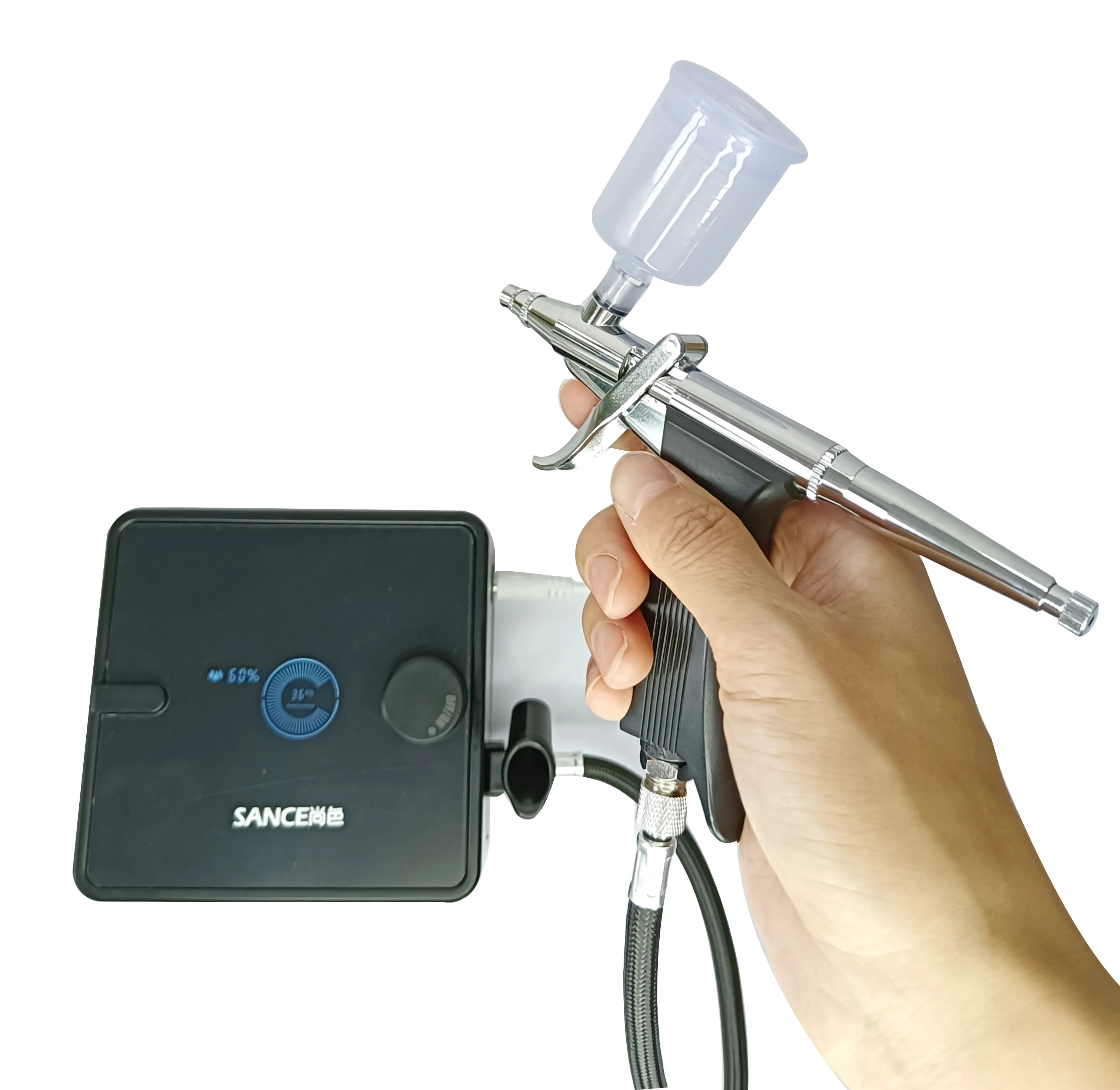 

Airbrush Suit Electric Charging Coloring Tool Handheld Air Pump Spray Painting Portable Turtle Pump Model Accessories