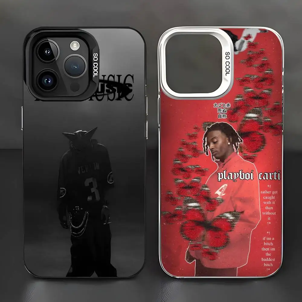 الهيب هوب ستار مغني الراب كارتي أنا الموسيقى جراب هاتف IMD تصميم اللون الفضي آيفون 17 16 15 14 13 12 11 الهواء برو ماكس زائد #2