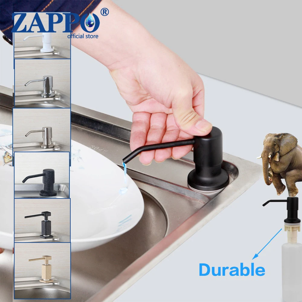 

ZAPPO Kitchen Sink Soap Dispenser Liquid Soap Bottle for Kitchen Bathroom Detergent Liquid Hand Wash Soap Dispenser Pumps