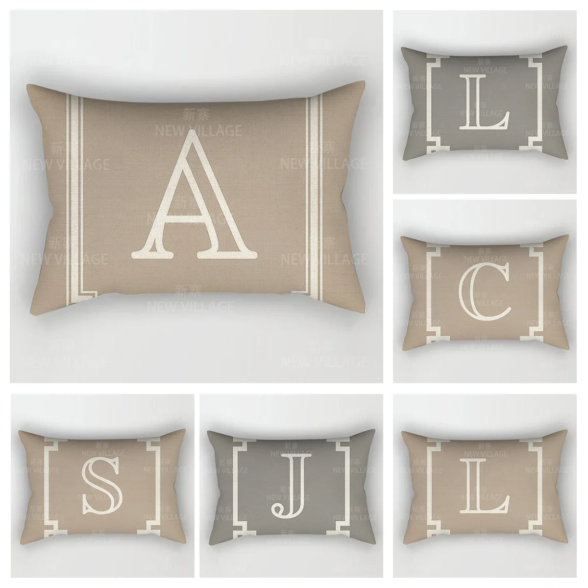 Home Decor 26 Letter Alphabet Pillowcase autumn decoration pillow cushion cover decorations throw pillow covers30*50 40x60 50*70