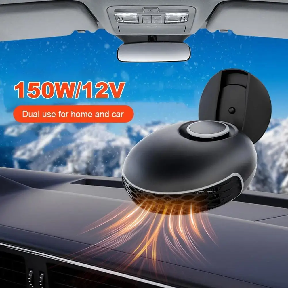 12V Car Heater Fan 150W  Car Heater Electric Cooling Heating Auto Windshield Defroster Defogging Demister Car Anti-Fog Heater