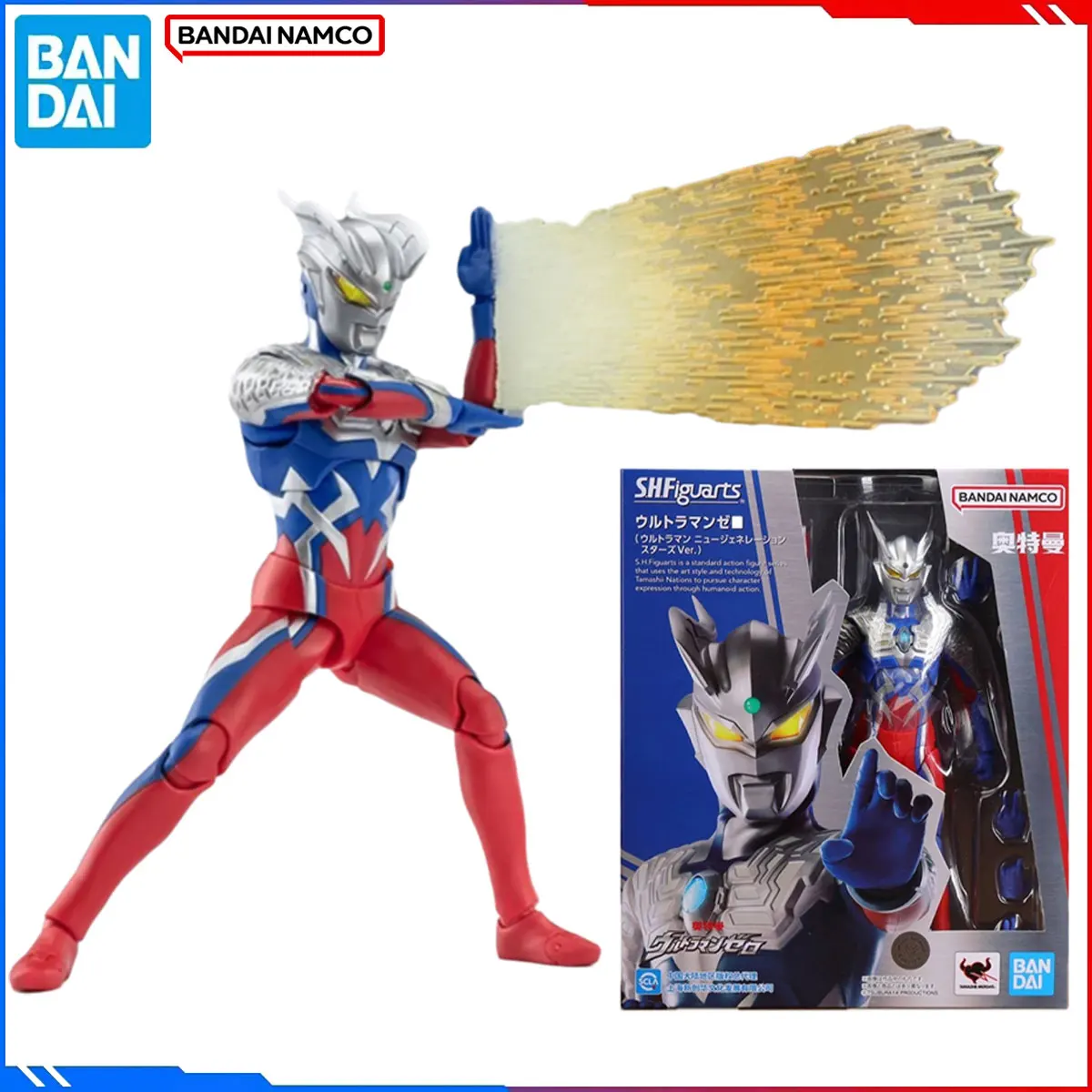 

Оригинальные комплекты моделей Bandai Ultraman SHF, аниме-фигурки Ultraman Zero, экшн-модель нового поколения, игрушки, Рождественский подарок для