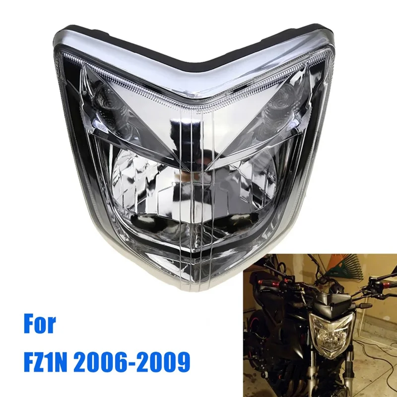 

For FZ1 Fazer FZ1N 2006-2009 Motorcycle Front Headlight Head Light Lamp Head Light Lamp Assembly Housing Kit
