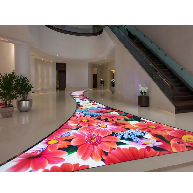 Good Quality Customized P2.5 Dance Floor Video LED Screen Display Not Interacting Floor LED ScreenHigh Refresh RateHeavy-dutyFoo