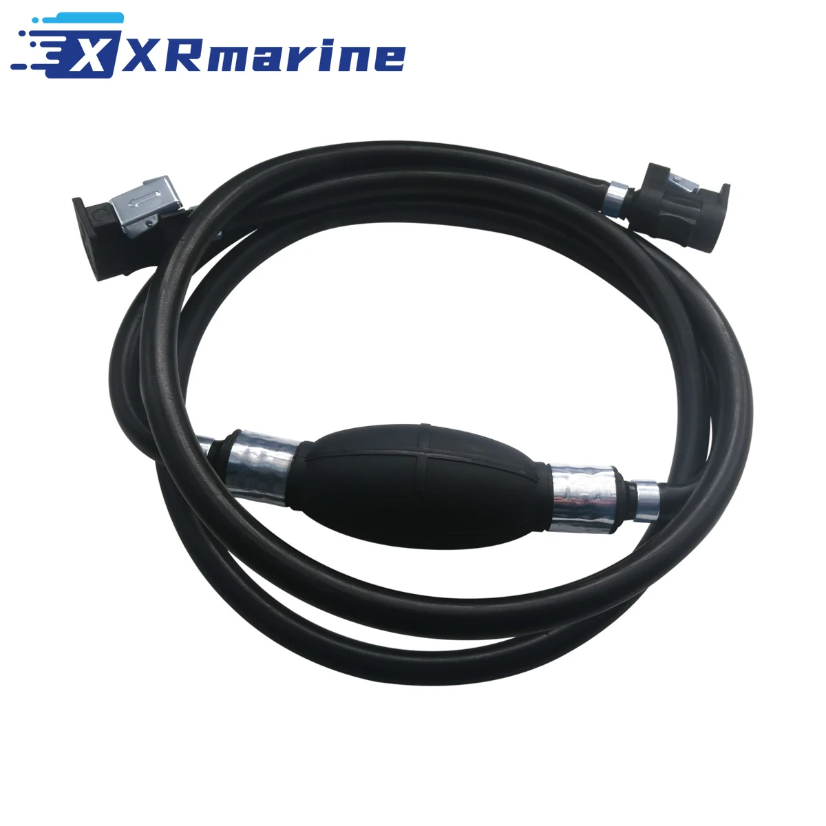 

6Y1-24306-55 Universal 5/16" 8mm Fuel Line Hose with connector and Primer Pump for outboard 61J-24306-04-00 6Y2-24306-56