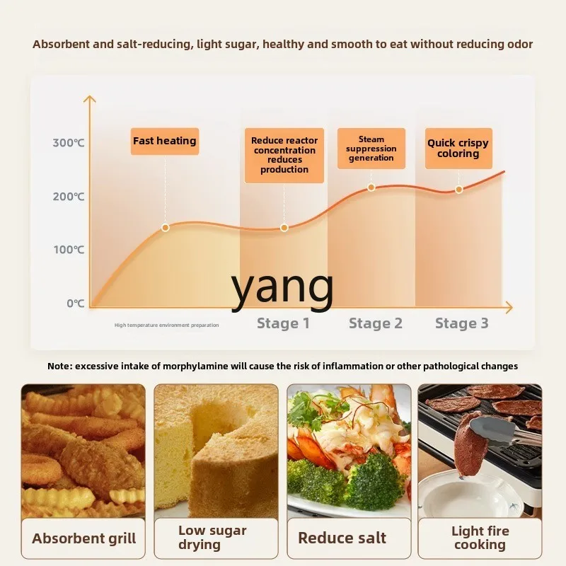 LMM steaming, baking and frying all-in-one machine household multi-function microwave oven desktop smart