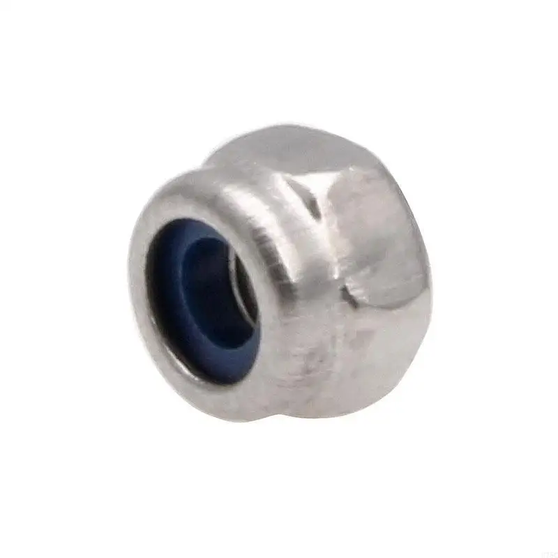 U75C 100 PCS/SET Aço inoxidável Fuendma aço Nylon porca inserção porcas travamento 3mm 3mm