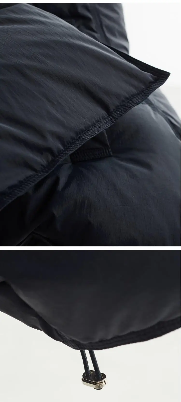 Collarless Short down Jacket, Petite Size, 90% White Duck down Puffer Jacket, Thickened Women's Coat