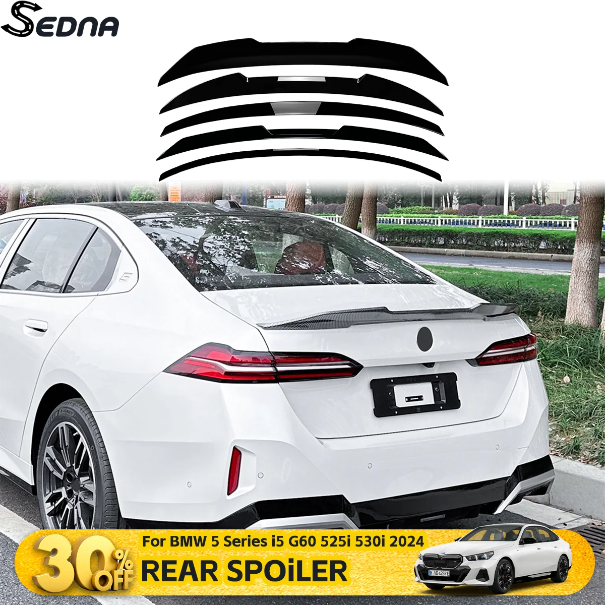 

Задний спойлер, крышка багажника, крыло для BMW 5 серии i5 G60 525i 530i 2024, аксессуары для тюнинга автомобиля, автозапчасти, комплекты кузова