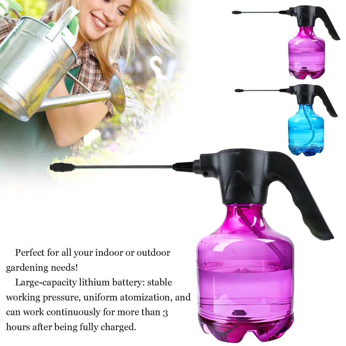 

Automatic Waterer Automatic Waterer Mist Sprayer Electric Watering Can Sprayer Usb Charging No Hand Pressure Spray Container