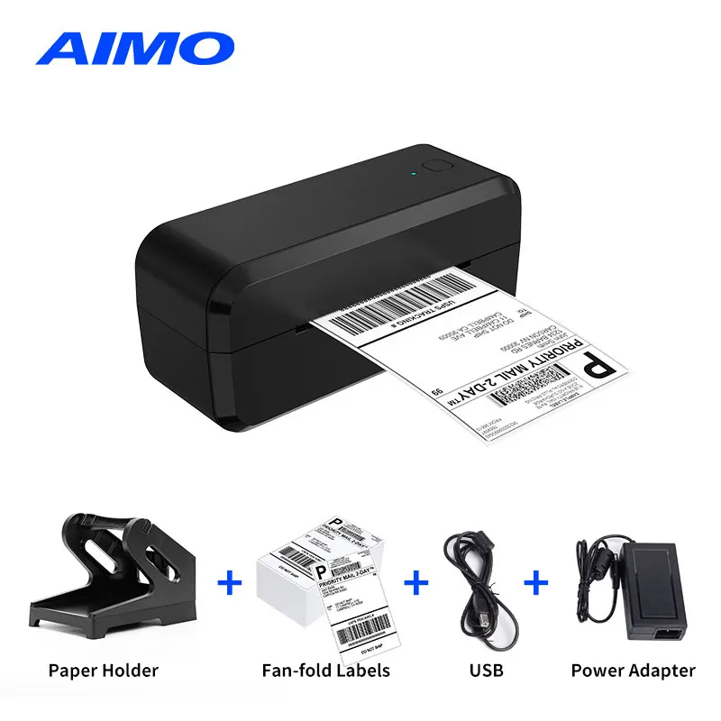 Wireless thermal label printer logistic shipping label printer 4x6 bluetooth label maker sticker printer