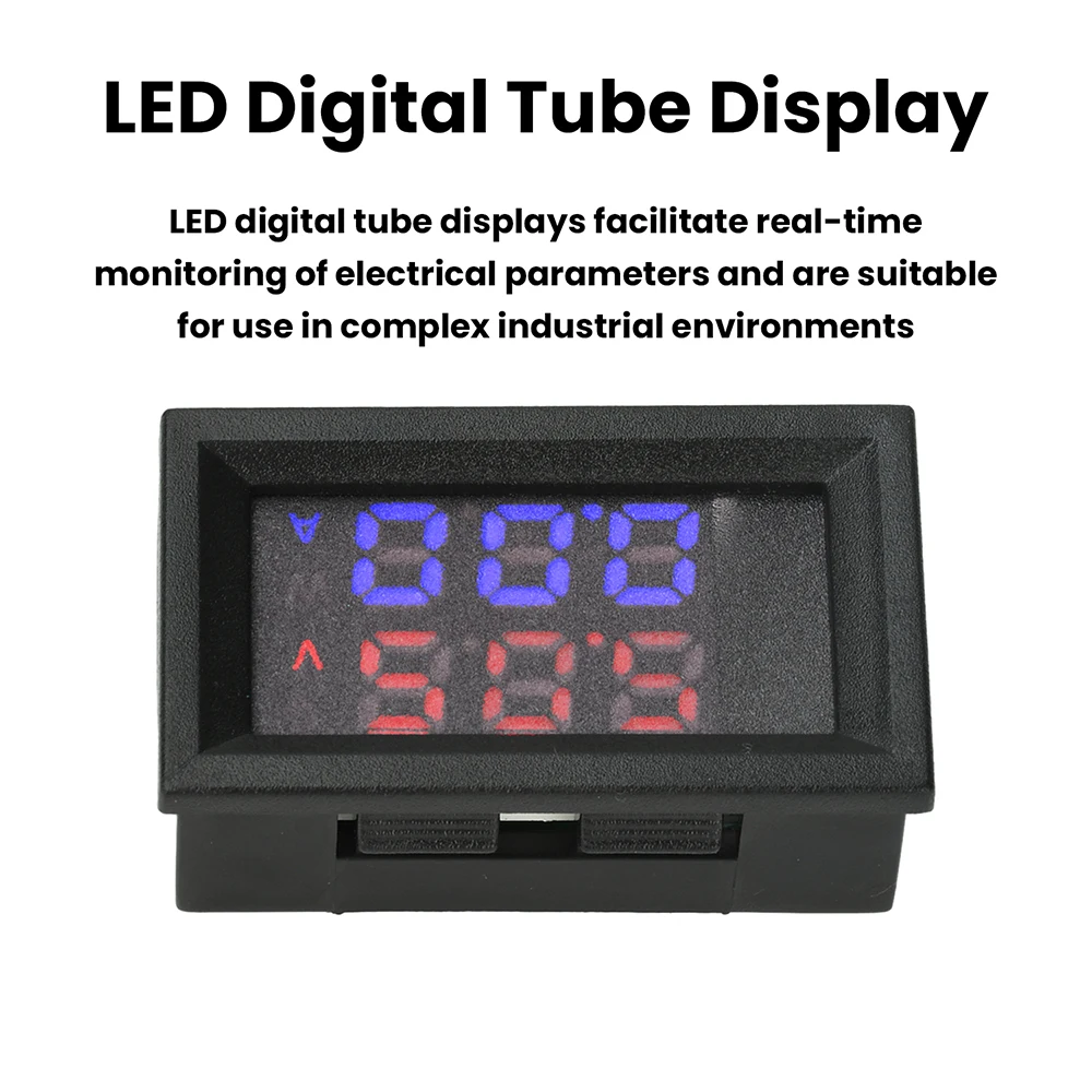 Digitales Spannungs-Strom-Leistungsmessgerät mit Doppel-Display, 0,28 Zoll LED-Monitor, einstellbare Messung für DC 4-30V 10A – Detail 6