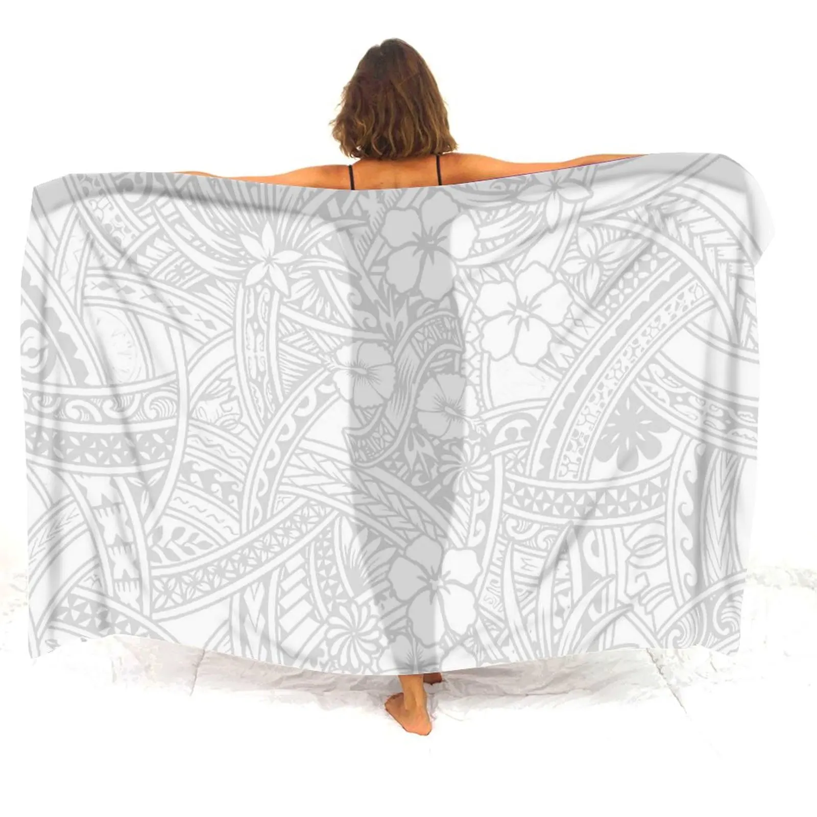 Gonna pareo polinesiana Gonna pareo estiva Protezione solare da spiaggia Scialle pareo Mantello antivento personalizzabile