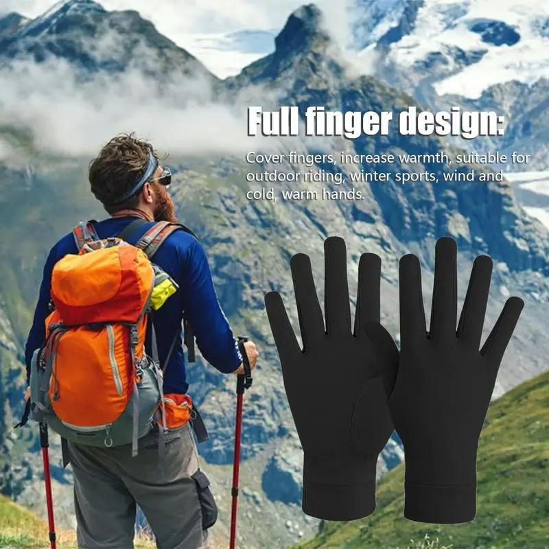 Touch-screen Cycling Gloves Comfortable Winter Ski Gloves Elastic Cycling Winter Warm Gloves For Mountaineering Backpacking