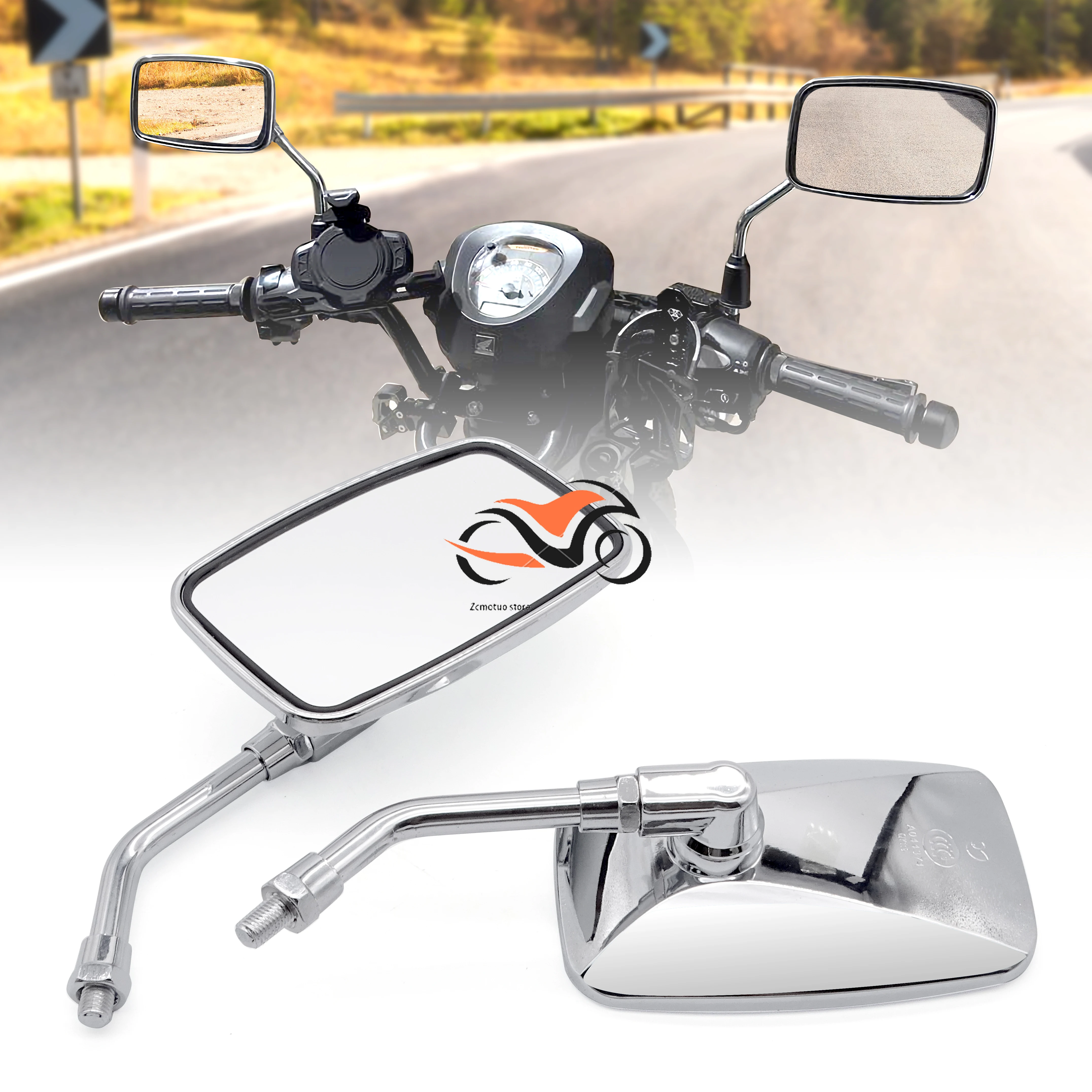 

For Honda Shadow VT VT1100 VT750 VT600 VF750 Magna 750 Motorcycle Accessories Modified Square Rearview Mirror
