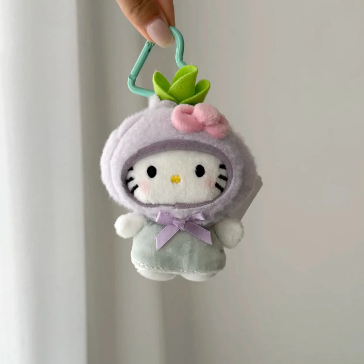 Légumes Hello Kitty pendentif oignon fruits en peluche poupée Hello Kitty amusant bricolage sac à dos pendentif échalotes en peluche porte-clés filles cadeau