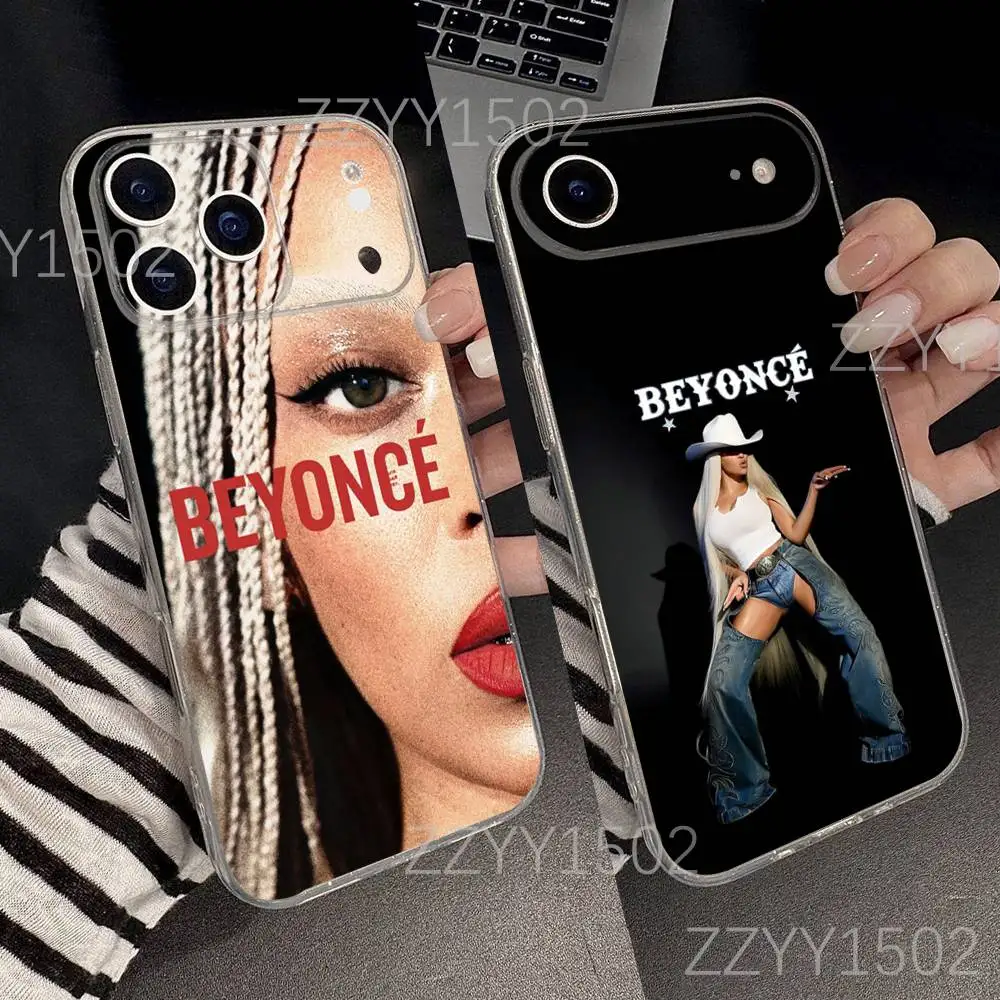 

B-Beyonce Cowboy For iPhone 17,16,15,14,13,12,11 Pro,Max,Plus,X,XS,XR,SE4,E Mini Transparent Soft Protective Shell