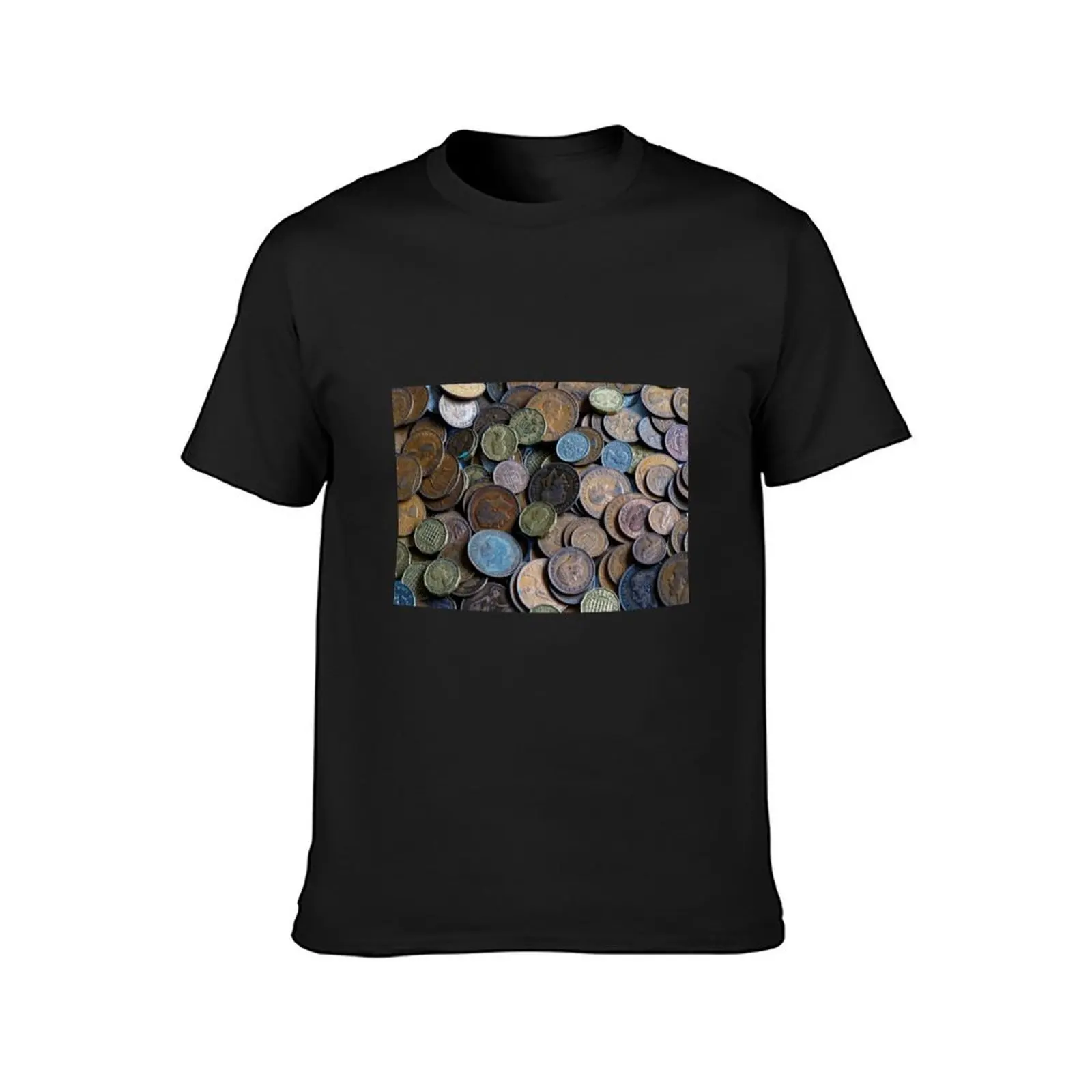 Pile of Old British Coins 2 T-Shirt aesthetic clothes customizeds mens workout shirts