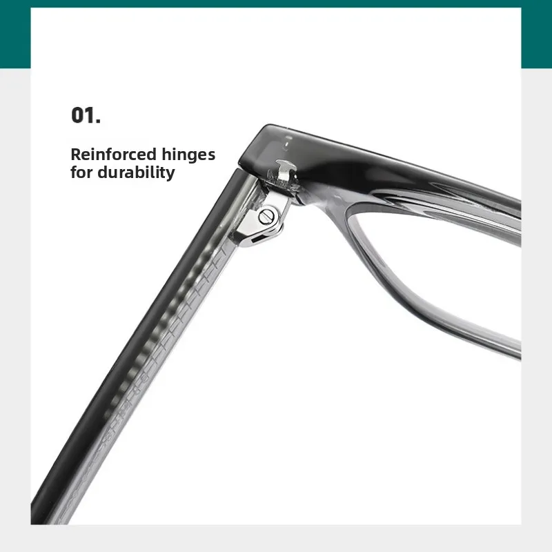 GOOJEE новые модные очки TR90 в квадратной оправе, фотохромные очки для чтения, анти-синие лучи, оптические очки для близорукости