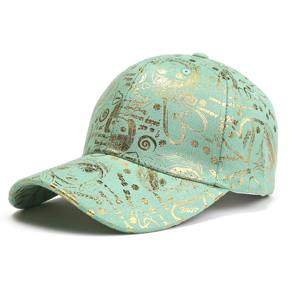 

Adjustable Graffiti Baseball Cap American Style Sunscreen Patterned Peaked Hat Hip-hop Cotton Sunshade Casquette Women