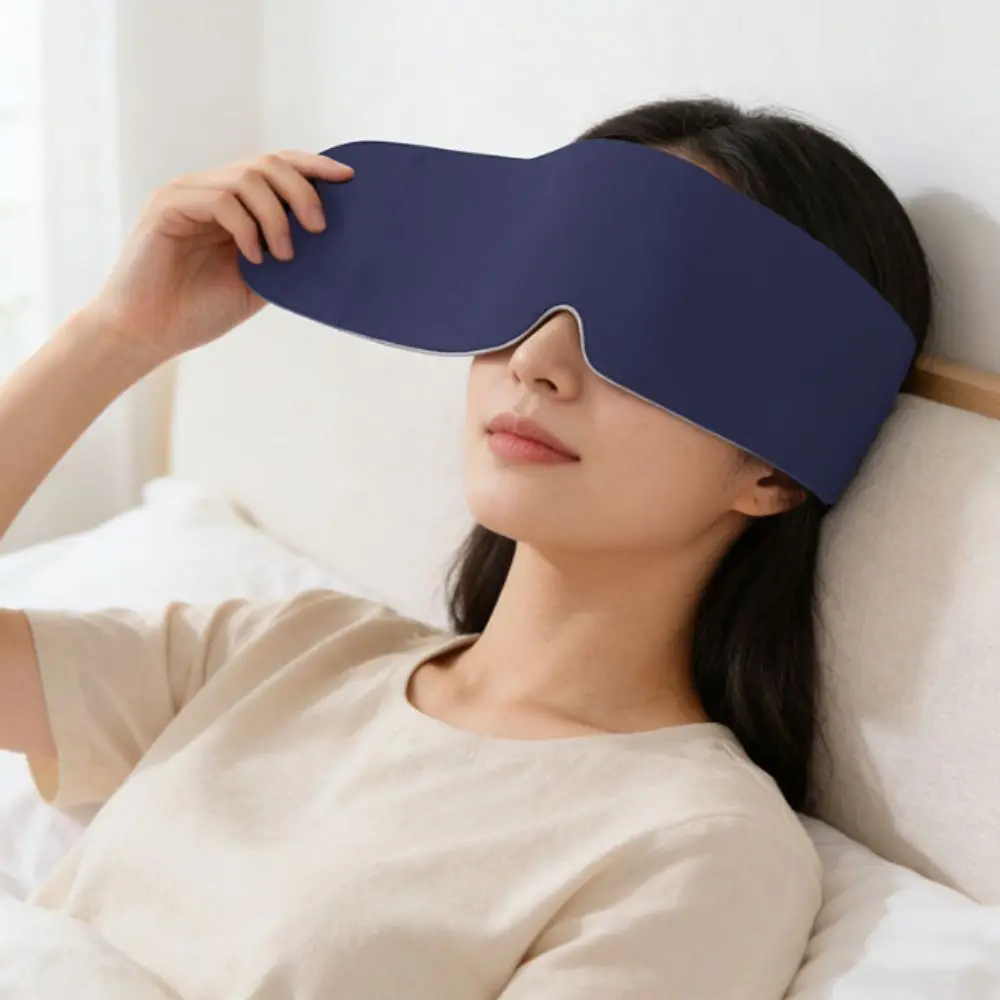 Soft Smooth Fabric Gravity Sleep Eye Mask Balanced Gentle Weight Gentle Touch Light Blocking Mask Portable Slim Size
