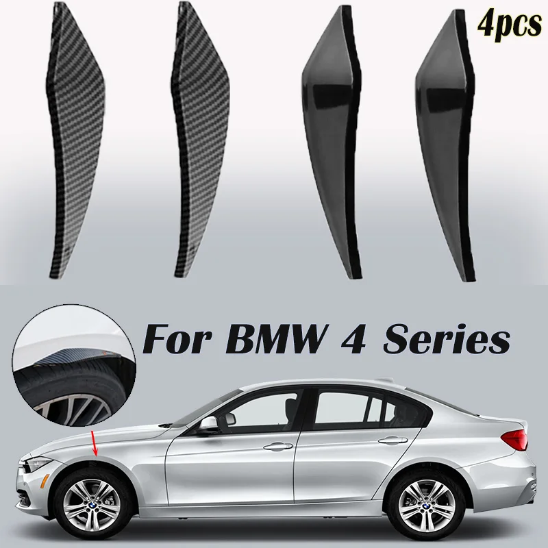 for Audi A3 A4 B6 B8 B7 B5 B9 A6 C5 C6 C7 A5 S3 S4 4PCS Car Wheel Eyebrow Bumper Fender Splash Guard