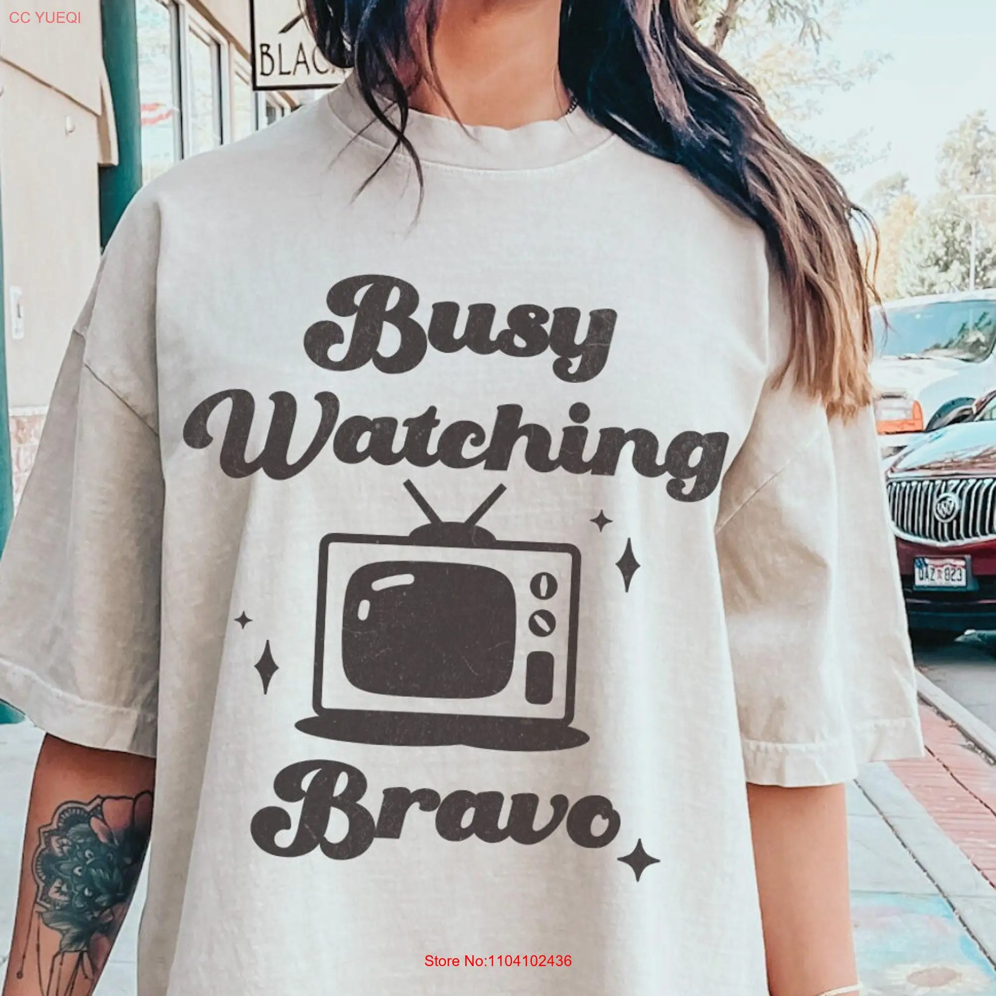 Busy Watching Bravo Garment Dyed T shirt TV Merch Real Housewives Vanderpump Rules Below Deck Summer House