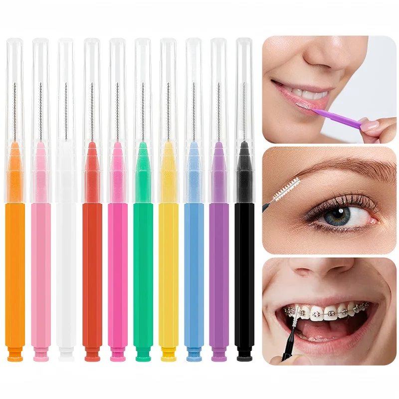 Mini Eyebrow Brush Brow Perm Brush Disposable Brow Lifting Brushes Bendable Micro Eyelash Brush Applicators Tools
