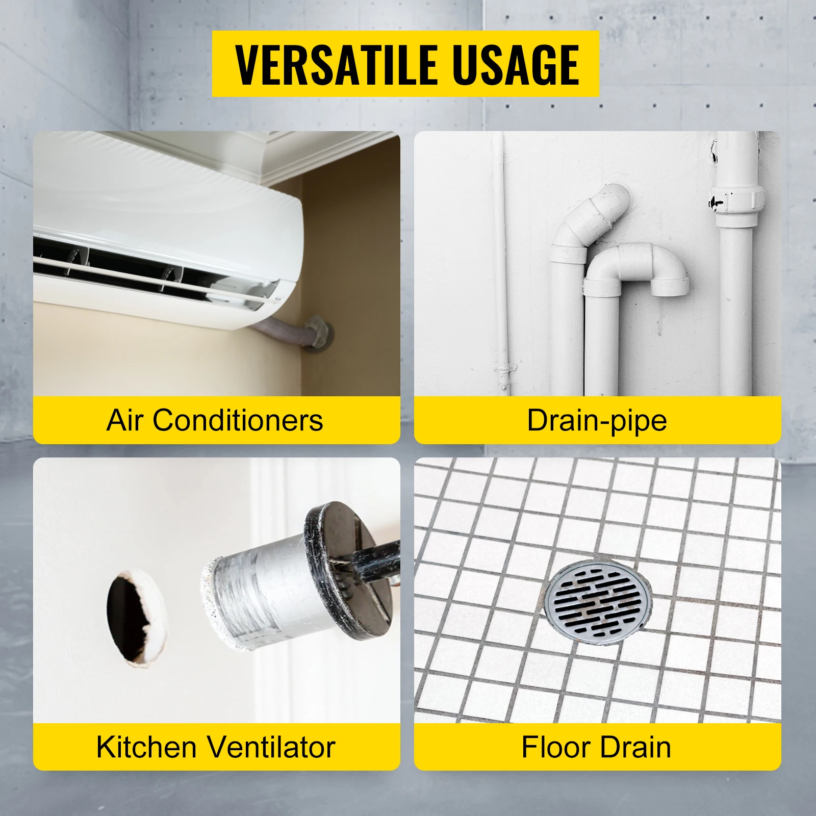 VEVOR Trapano Diamantato 2180 W 6"/160 mm 1600 giri/min a Velocità Variabile Carotatrice con Custodia Portatile Trapano Portatile per Pietra Dura, Cemento, Marmo, Granito, Mattoni