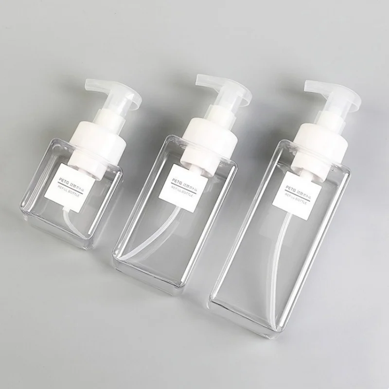 Seifenspender Tragbare Schaumpumpflasche 250/450/650ml Manuell zu Drückende Seifenschaumspender Flüssigkeitsspender für das Badezimmer – Detail 1