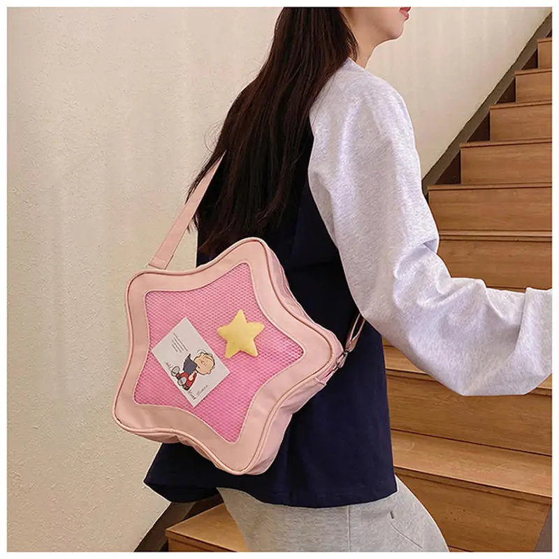 

Cute Kawaii Ita Bag Original Anime Five Pointed Star Two-dimensional Crossbody Bag Street Fashion Ulzzang Shoulder Bag For Girls