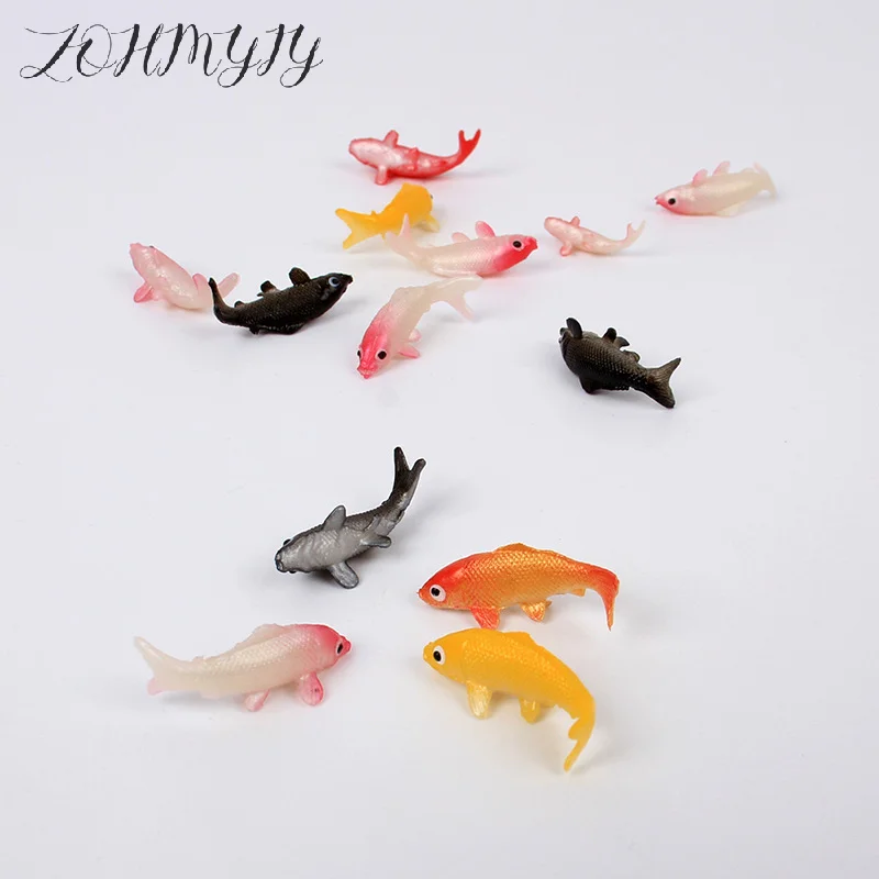 

Mini Fish Model Mini Fish Carp Simulation Animal Children's Toys DIY Decorative Goldfish Figurines Home Decor