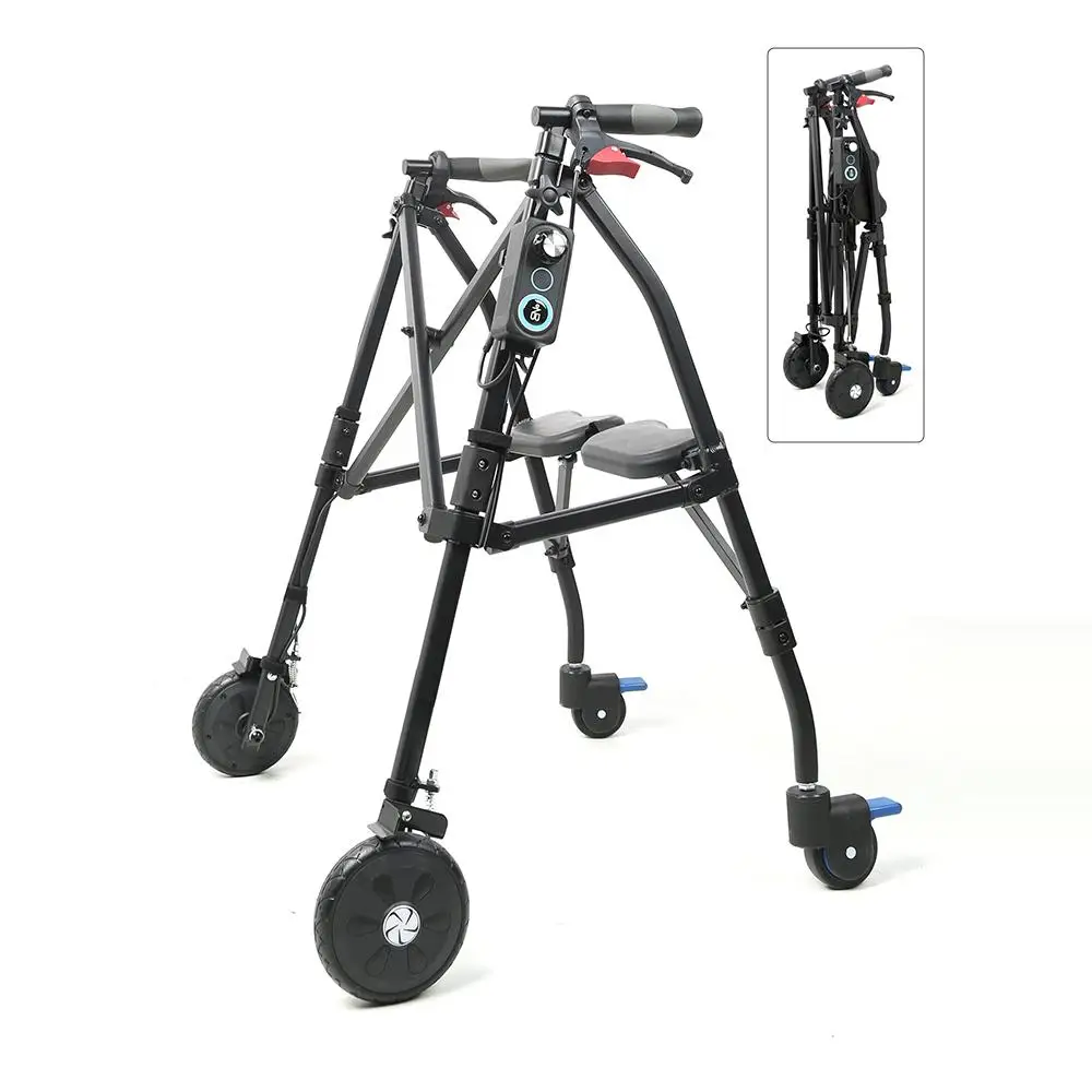 Adjustable resistance Anti-drop walker for the elderly Walking aid for the elderly Rehabilitation training crutches Armrest