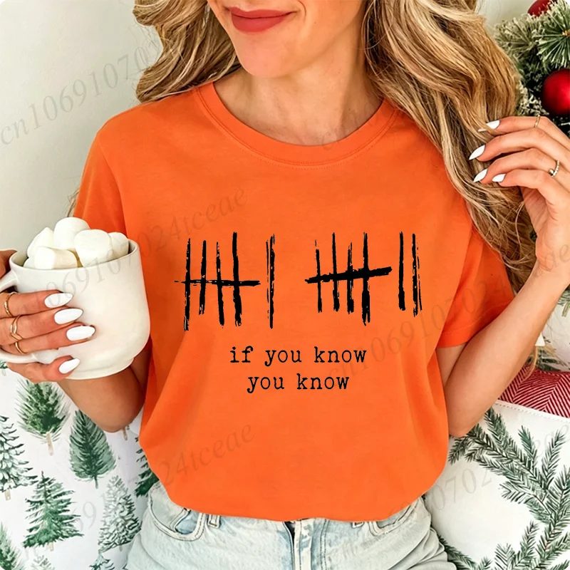 Trendy 6 7 Shirt If You Know You Know Women's T-Shirts Funny Meme T-Shirts Short Sleeve Unisex Clothes Funny Gift for Friend