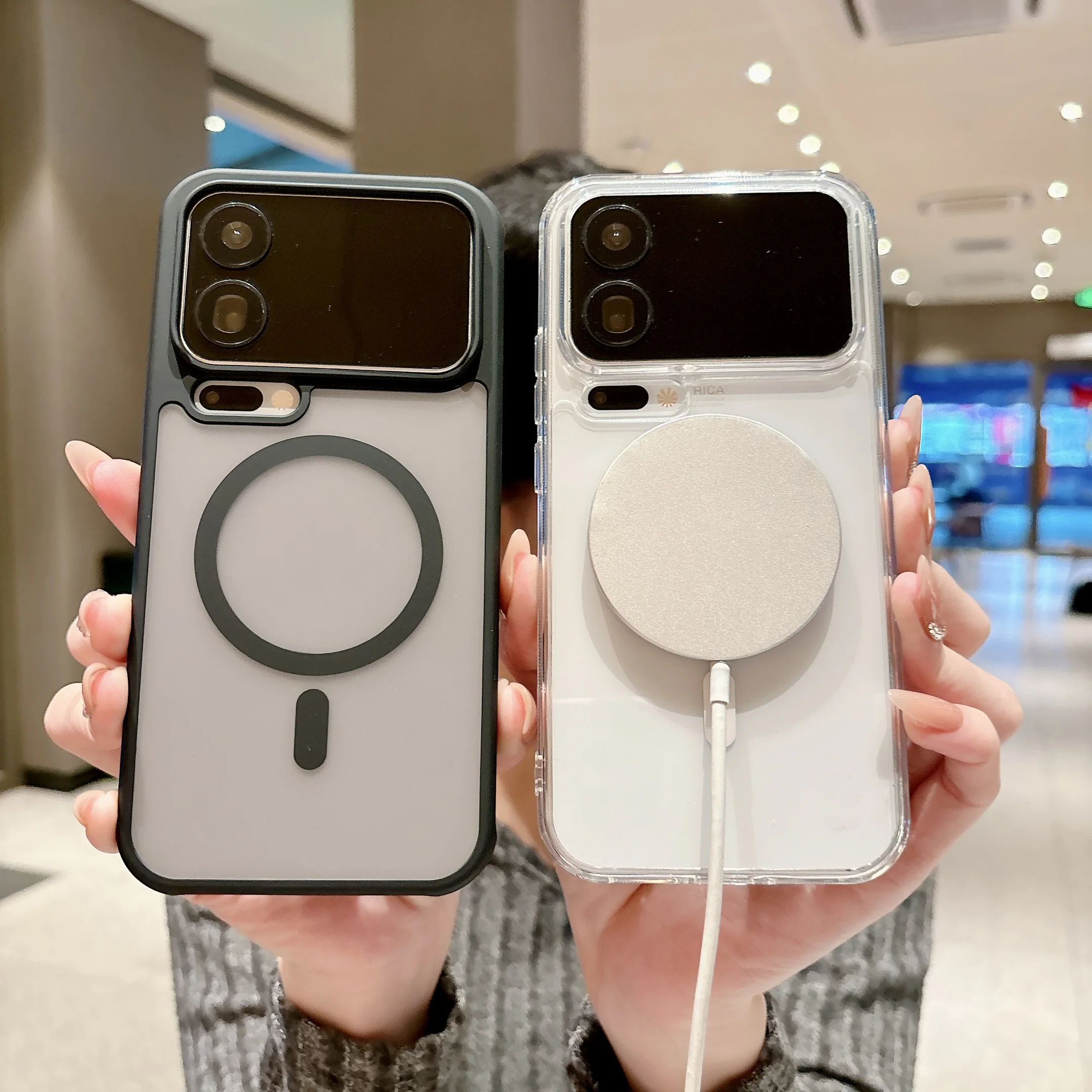 حافظة هاتف شفافة غير لامعة مضادة للصدمات لهاتف Magsafe حافظة Xiaomi 17 Pro Max 15 Ultra 15T 14T Pro غطاء رفيع من البولي كربونات الصلبة