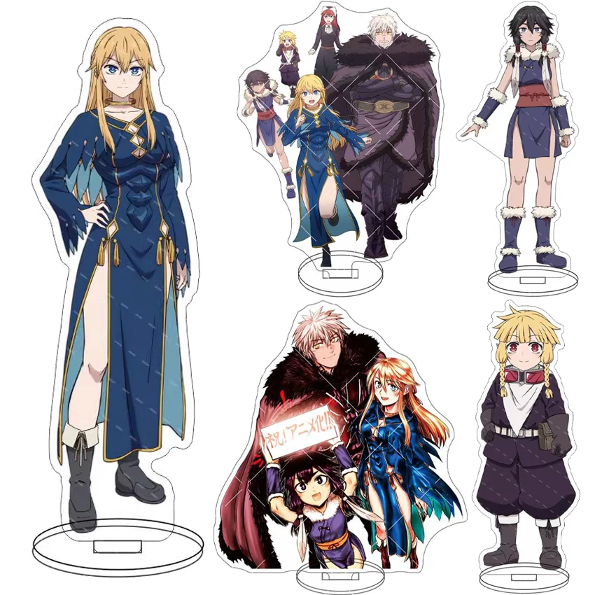 Anime de 16 cm ‌ Figurine La Princesse Guerrière et le Roi Barbare, Seraphina de Lavilant Veol, Support en Acrylique, Ornements Cosplay, Cadeaux