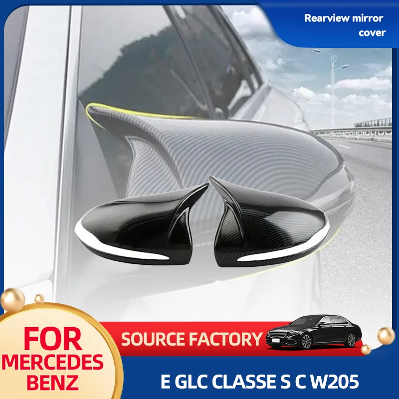 

Interior Mouldings For Mercedes-Benz E GLC S C Class W205 W213 X253 W222 W238 LHD Rearview Side Mirror Cover Wing Cap Exterior D