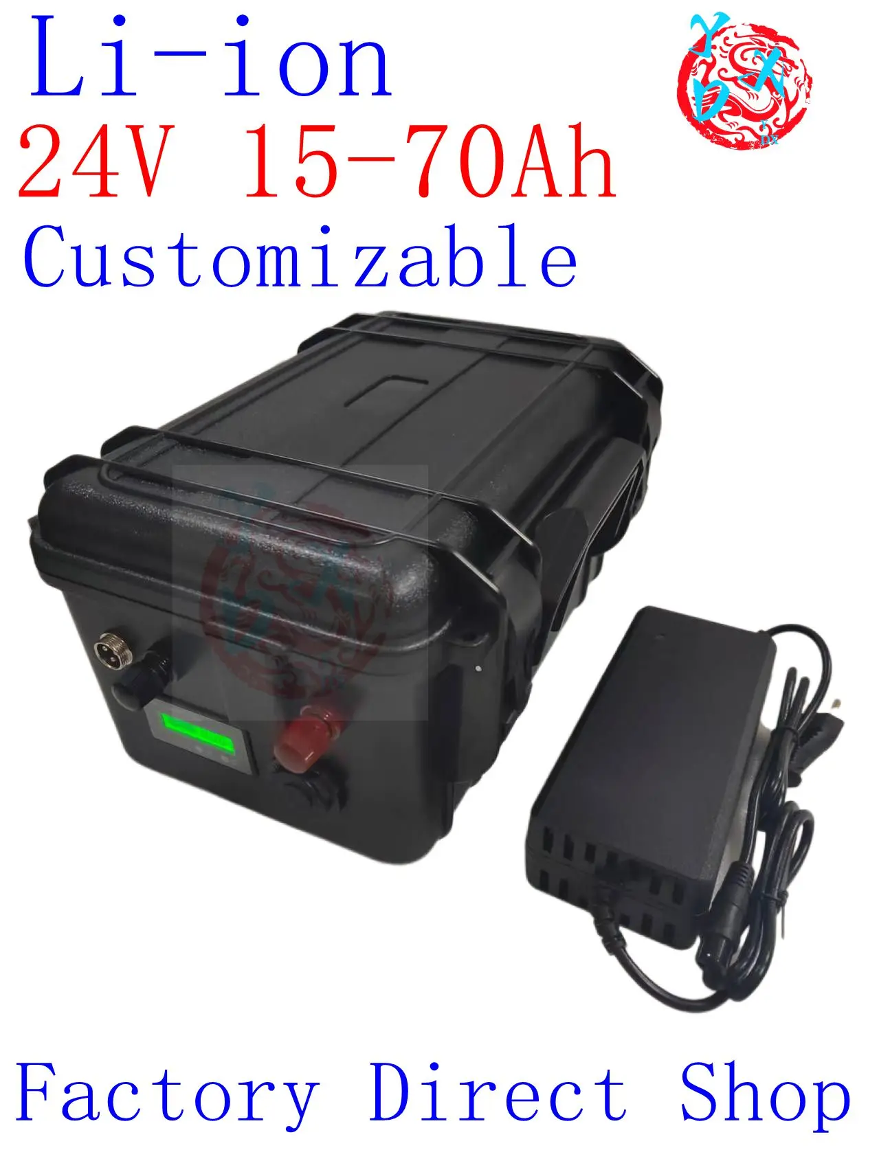 24V 12ah 15ah 20ah 25ah 30ah 35ah 40ah 45ah 50ah 60ah 70Ah Lithium Battery For 24V Electric Wheelchair Stair Climber+Charger