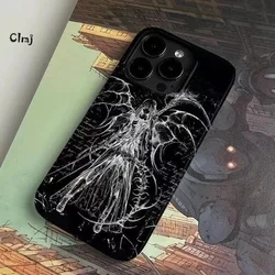 Clmj Cool Punk Angel Phone Case For iPhone 11 13 Mini 12 14 Pro Max 15 Plus XR X XS 7 8 Se 2020 Silicone Phone Cover iPhone Case