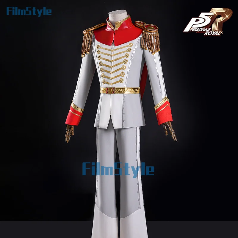 Anime Person 5 Akechi Goro Cosplay Costume Strange Thief Uniform Halloween Carnival Party Christmas Play Role Clothes