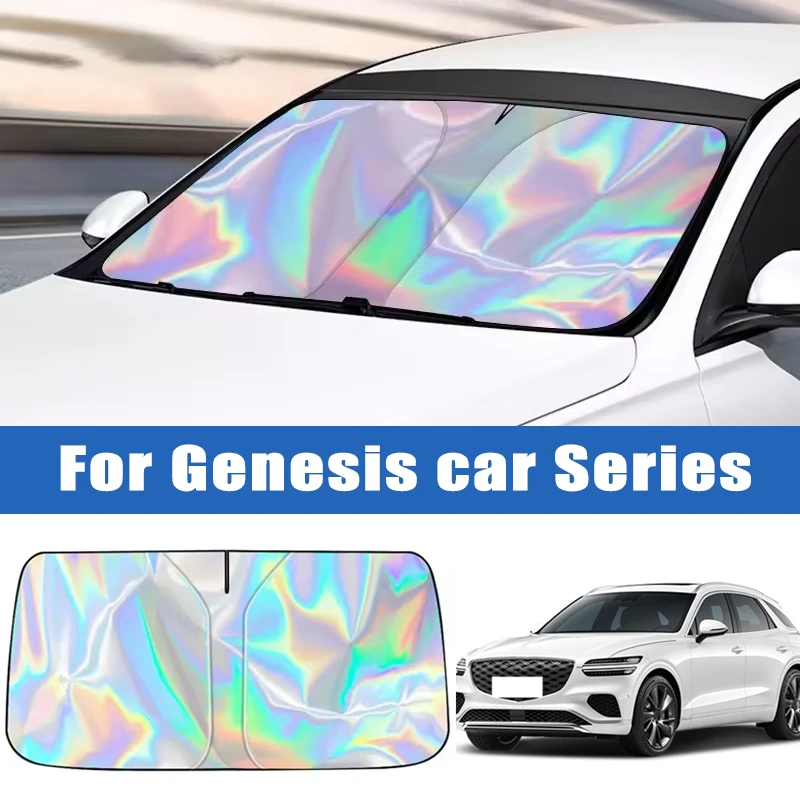 

For Genesis G70 G80 G90 GV60 Car Windshield Sunshade Cover Front Window Sun Shade Visor Car Interior Accessories UV Protection