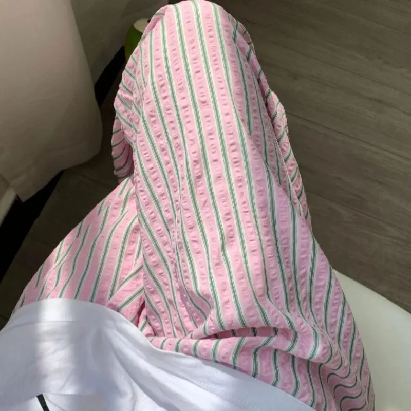 

Korean Thin Pants Walking Pants Pajamas Foreign Trade Original Women's Wear Vertical Stripes