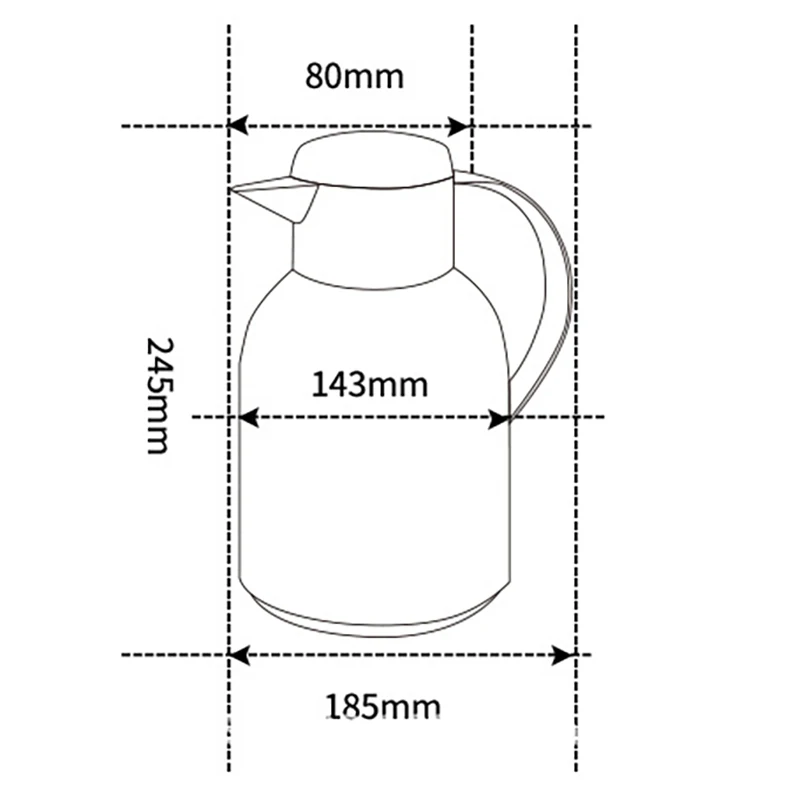 Imagem -06 - Diamante Isolado Garrafa de Água Parede Dupla Forro de Vidro Garrafa de Vácuo Doméstico Escritório Chaleira Térmica Bule Café Garrafa Térmica 1000ml