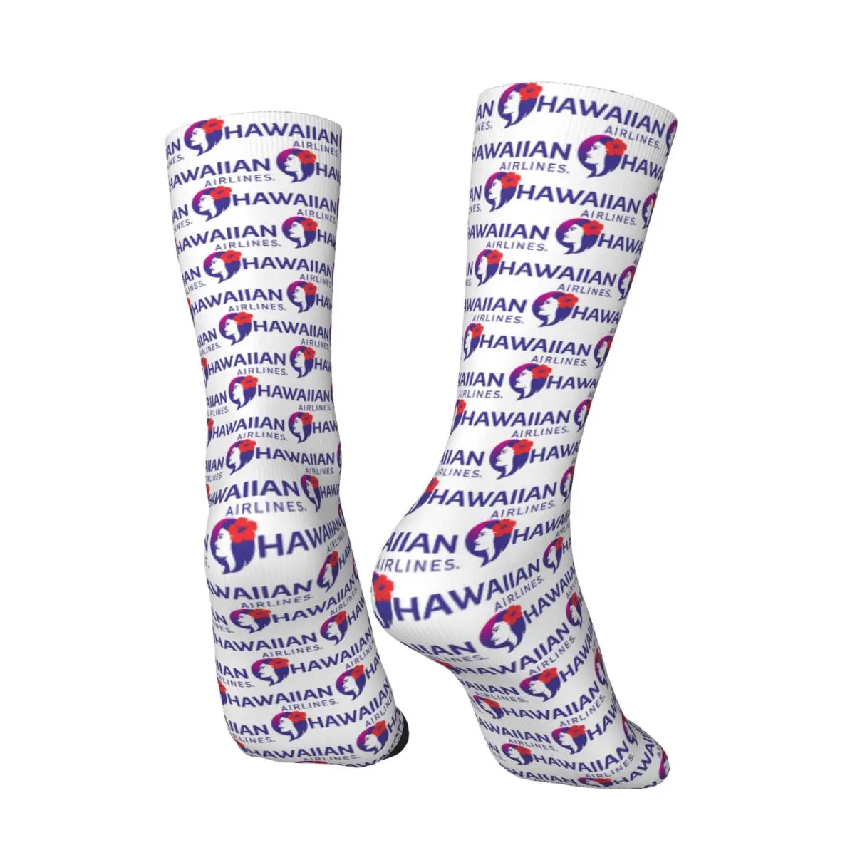 ถุงเท้าออลซีซั่นส์ ฮาวายอินไลน์ส์ ถุงเท้าลูกเรือฮาราจูกุ ถุงเท้าฮิปฮอปสำหรับผู้ชายผู้หญิง ของขวัญคริสต์มาส