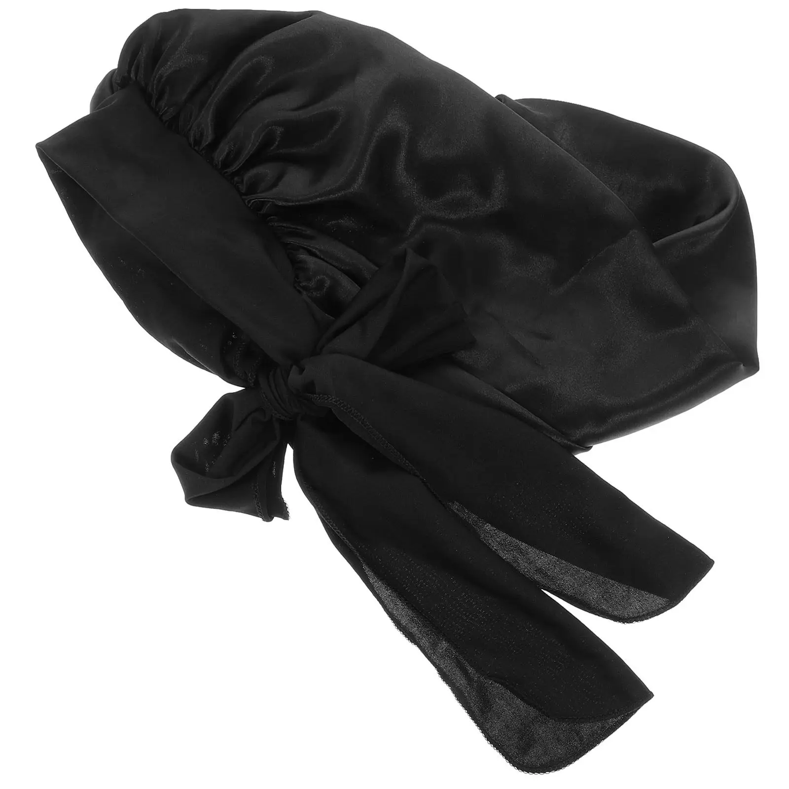 

Нежная атласная шапочка для сна для женщин, подходит для длинных волос, легко надевается, надежно фиксируется, предотвращает сухость и ломкость, незаменимая вещь для дома и повседневного использования.