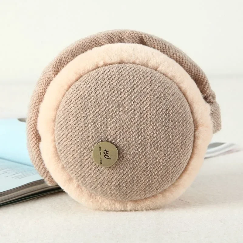 Winter Warm Plush Ear Muff Soft Headphone Style Ear-cap Foldable Earflap Ladies Outdoor Skiing Anti-Windshield Ear Warmer