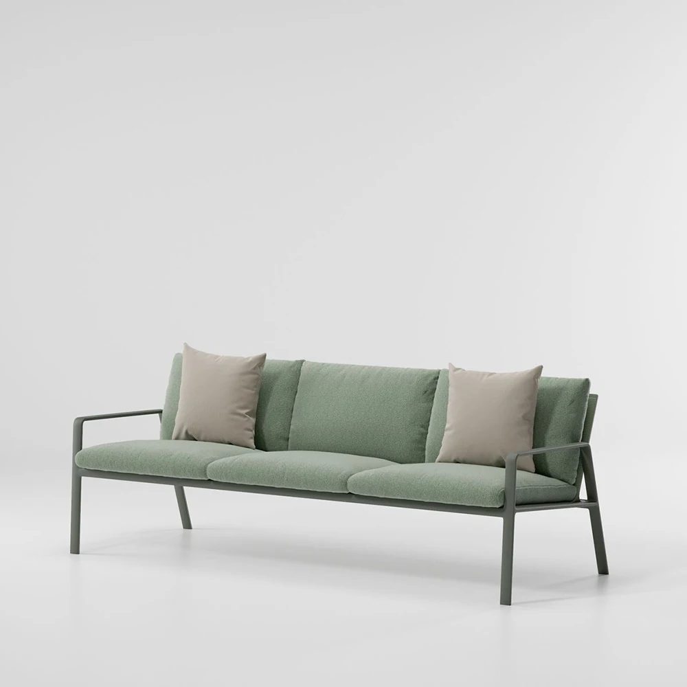

Modern Outdoor Living Room Sofa Set Aluminum Frame with Waterproof Fabric for Garden Terrace or Hotel Use