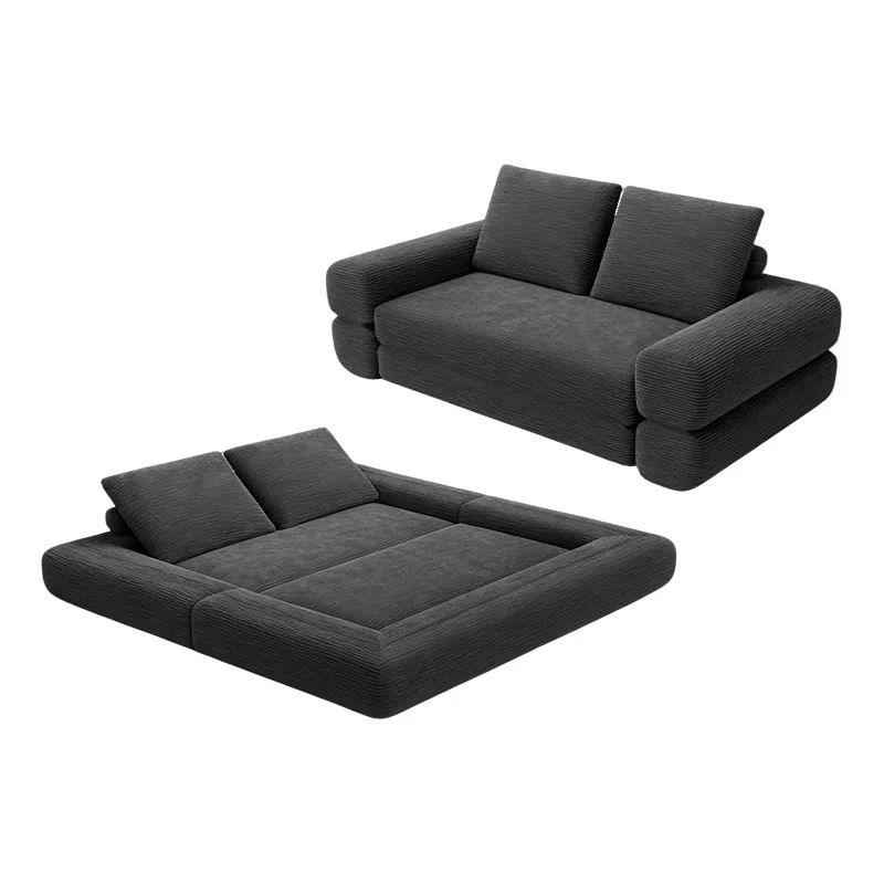 Compression bed foldable three-in-one sofa small apartment double sofa bed floor mattress