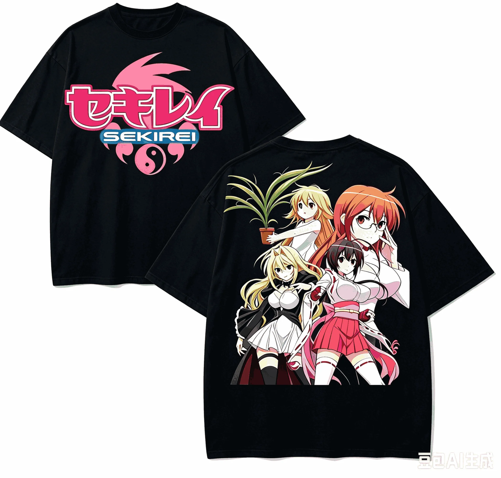 Sekirei Anime Lover T-shirt Harajuku Cotton New Model High S
